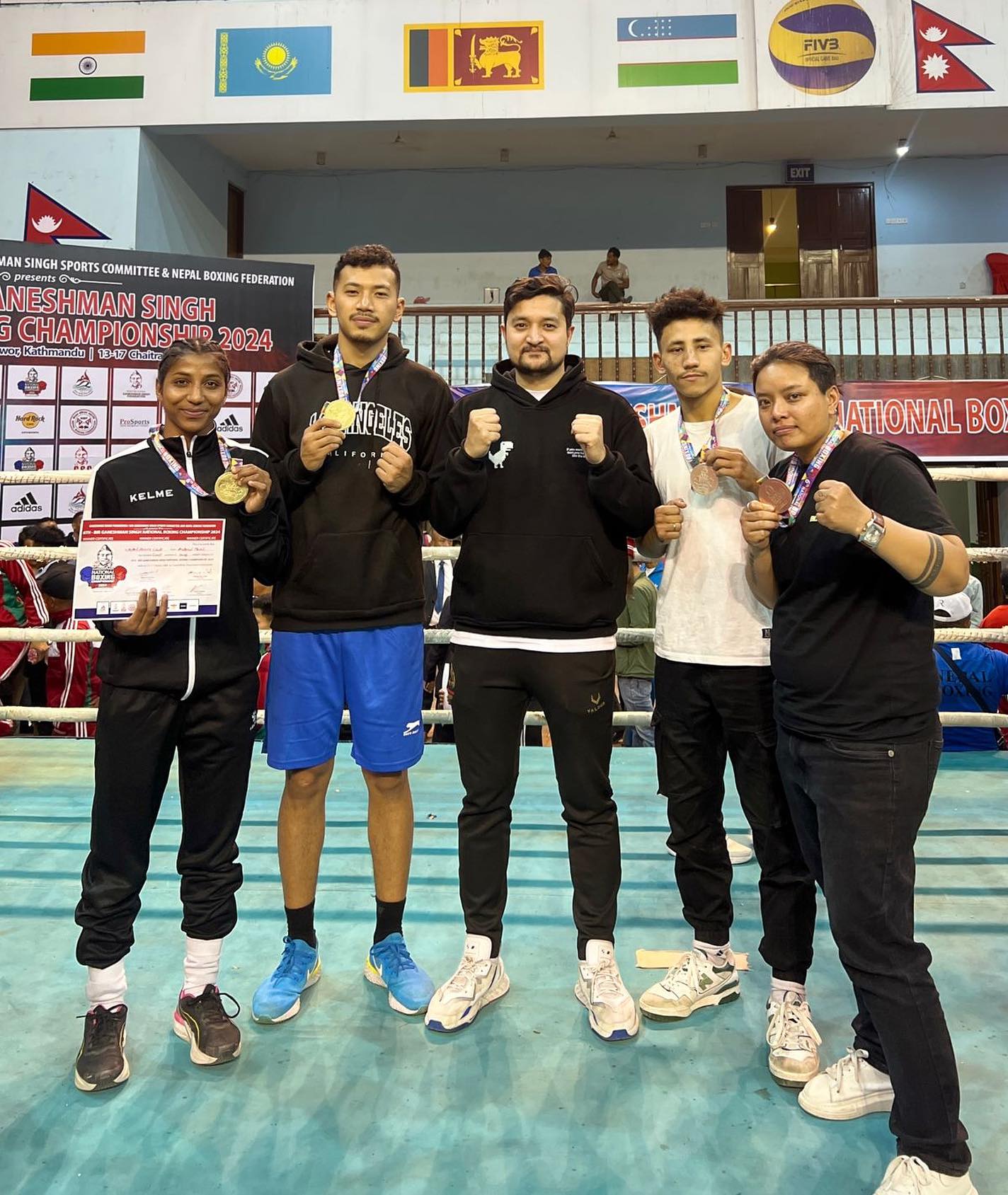 Group boxing class